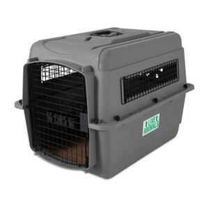 Petmate - kattenkennel - comfortabel reizen - tot 6,8kg - grijs