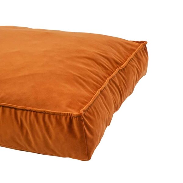 Madison Madison - Katten kussen - Velours Lounge Cushion - 100 x 70 x 15 cm - Medium - Oranje