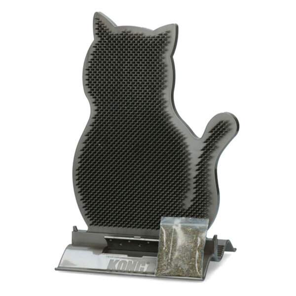 KONG KONG - Kattenborstel - Massageborstel voor Katten - 30cm met catnip