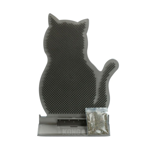 KONG KONG - Kattenborstel - Massageborstel voor Katten - 30cm met catnip