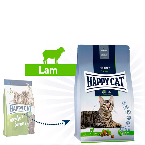 Happy Cat Happy Cat - Droog kattenvoer - Brokken - Lam - 1.3 kg - Adult