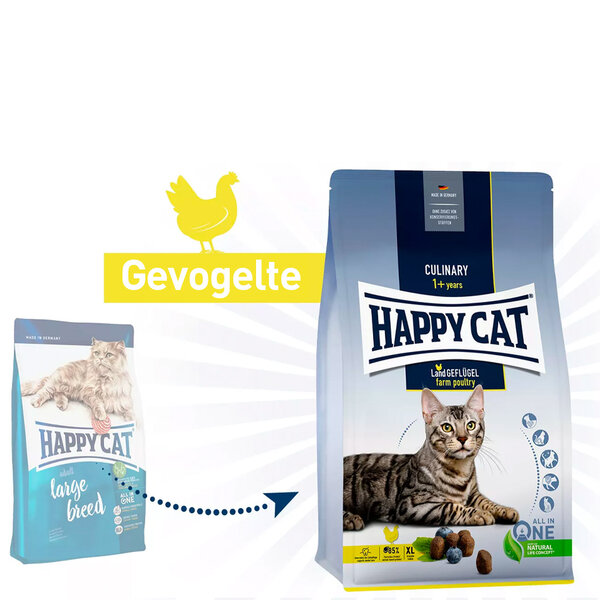 Happy Cat Happy Cat - Culinary - Kattenvoer - Gevogelte - 4 kg - Adult