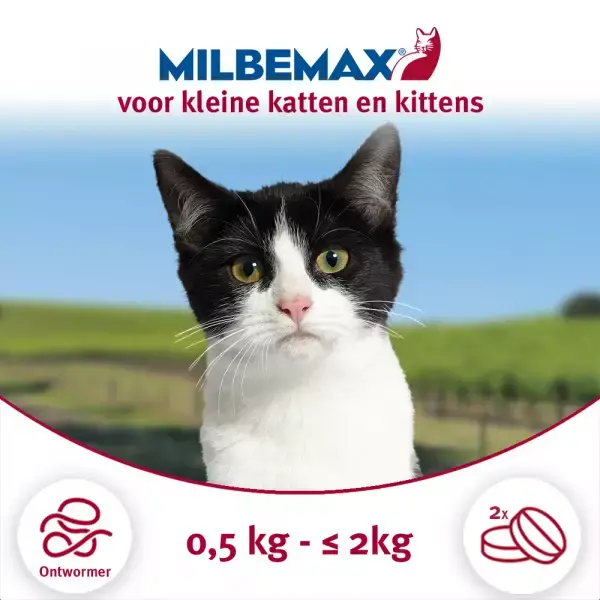 Milbemax Milbemax ontwormingstabletten Kitten/Kat Klein  tot 2kg - 2st