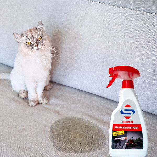 SuperCleaners SuperCleaners - Kattenpis Geur Verwijderen Duo Pack- Stank vernietiger - 2x500ML