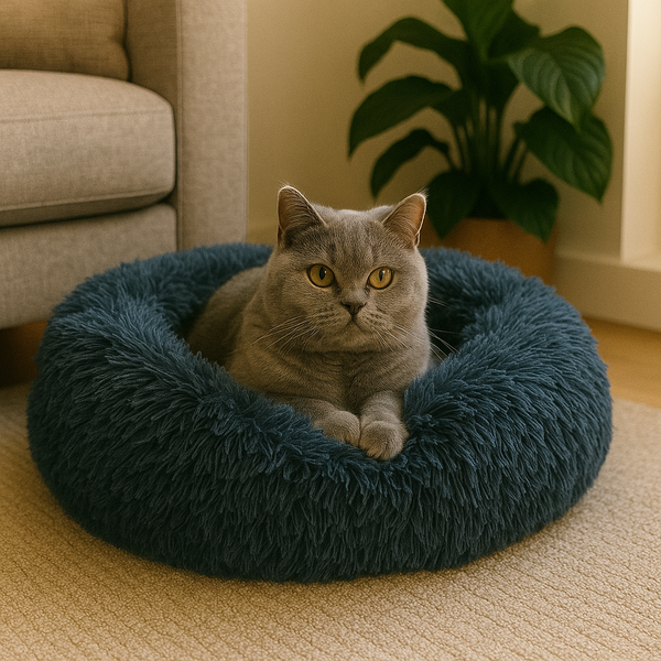 Let's Let's Sleep - Kattenmand - Donut - Donkergrijs - XL