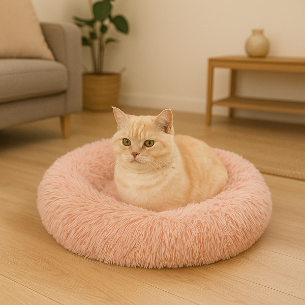 Let's Let's Sleep - Kattenmand - Donut - Roze - XL