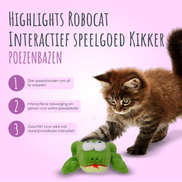 Robocat Robocat - Speelgoed kat - interactief - Kikker