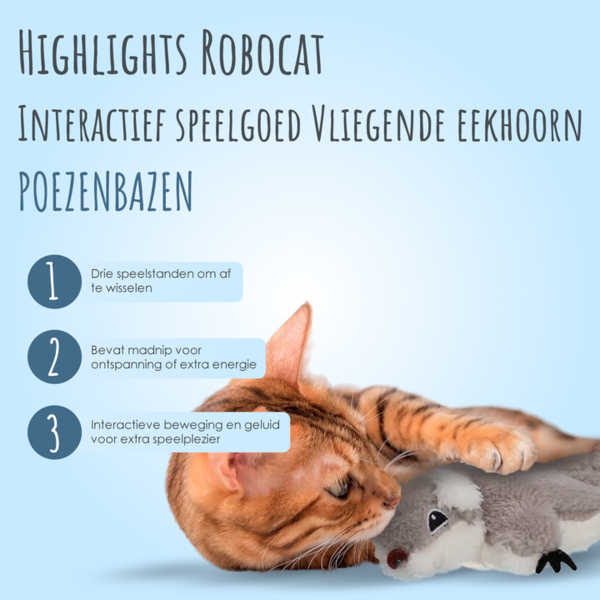 Robocat Robocat - Speelgoed kat - Interactief - Eekhoorn