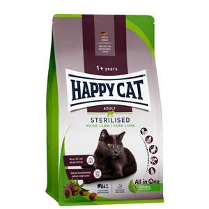 Happy Cat - Sterilised Droogvoer Kat - 1.3kg - Kattenbrokken - Lam - Adult