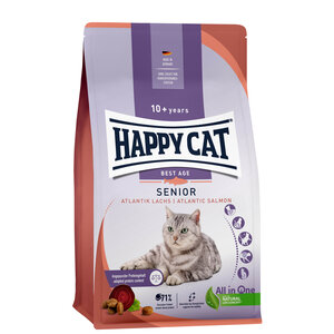 Happy Cat – Droogvoer Kat – 300g – Kattenbrokken – Zalm – Senior