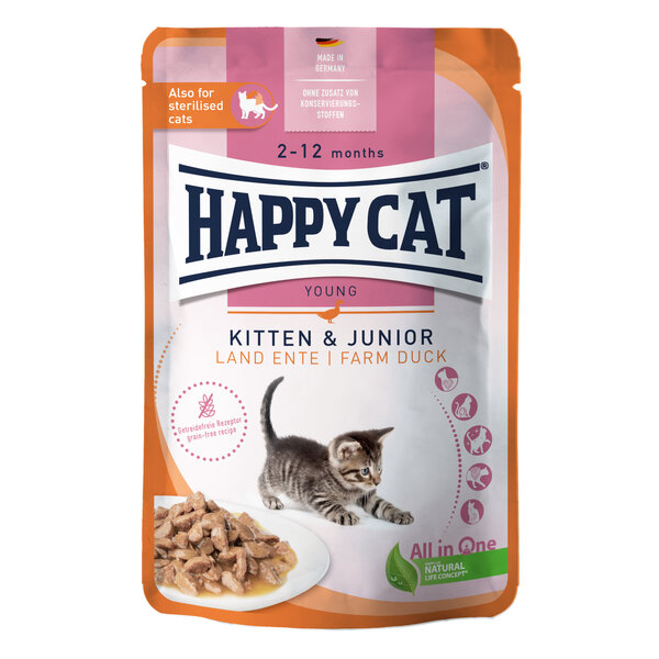 Happy Cat MIS | Kitten & Junior Land-Ente (Eend)