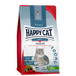 Happy Cat - Indoor kattenvoer - Rund - 4 kg - Adult