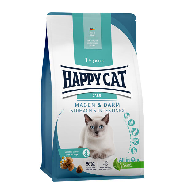 Happy Cat Happy Cat – Sensitive Droogvoer Kat – 1.3kg – Kattenbrokken – Maag & Darmen – Adult