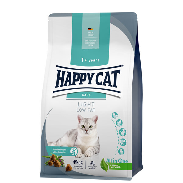 Happy Cat Happy Cat – Sensitive Droogvoer Kat – 10kg – Kattenbrokken – Light – Adult