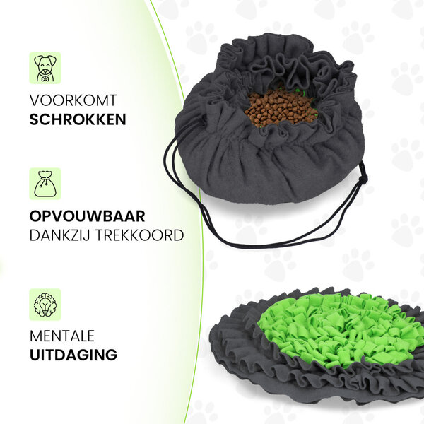 Eat Slow Live Longer Eat Slow Live Longer Snuffle Mat Groen