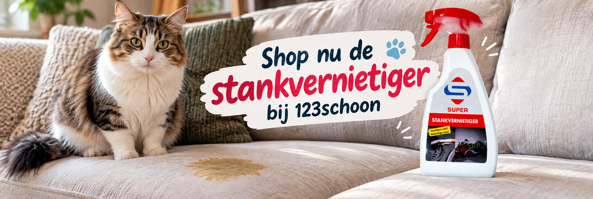 Kattenpis geur verwijderen
