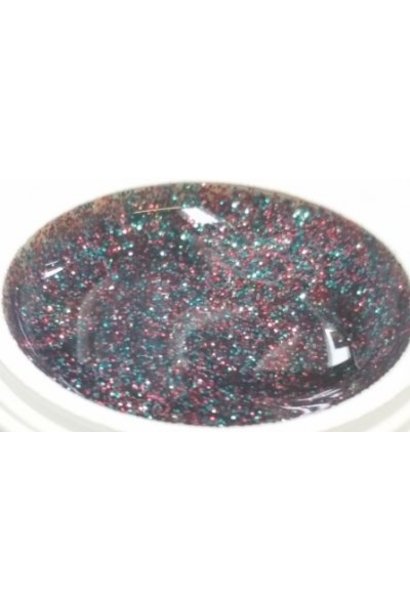 008 | Farbgel by Enzo 5ml - Red Green Sparkle