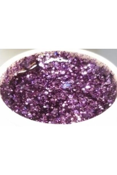 107 | Farbgel by Enzo 5ml - Glitter Violetta