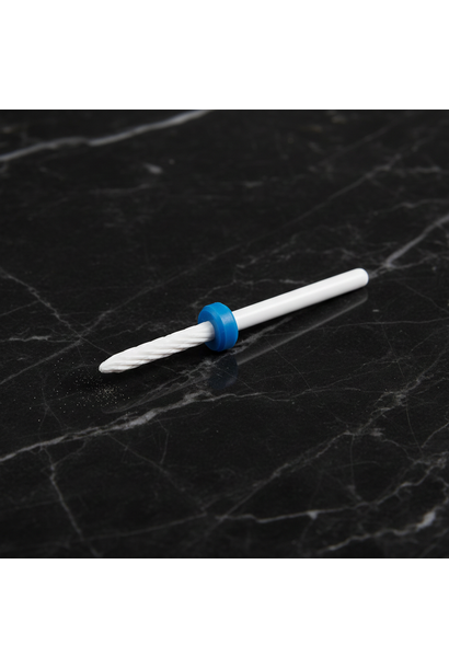 Profi Keramik Fräserbit Spitzer Kegel lang Blau (Medium)