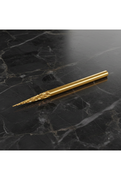 Profi Hartmetall Fräserbit Spitzer Nadel-Bit Gold