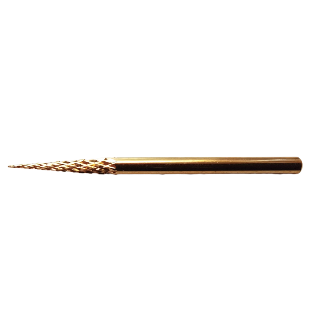Profi Hartmetall Fräserbit Spitzer Nadel-Bit Gold – Präziser Fräser für Lifting-Entfernung, Seitenränder & Nagelunterseite bei Gel & Acryl-5