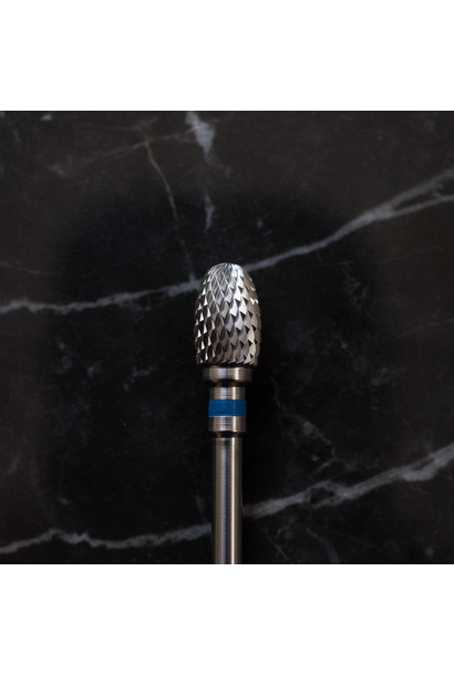 Profi Hartmetall Fräserbit Birnenform Silber Blau (Medium)