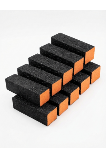 10 stk. Schleifblock (Buffer) - Orange