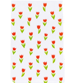 Cross bottom bag red tullip - Easter