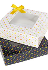 Pastry box square  20x20x5cm - ZigZag