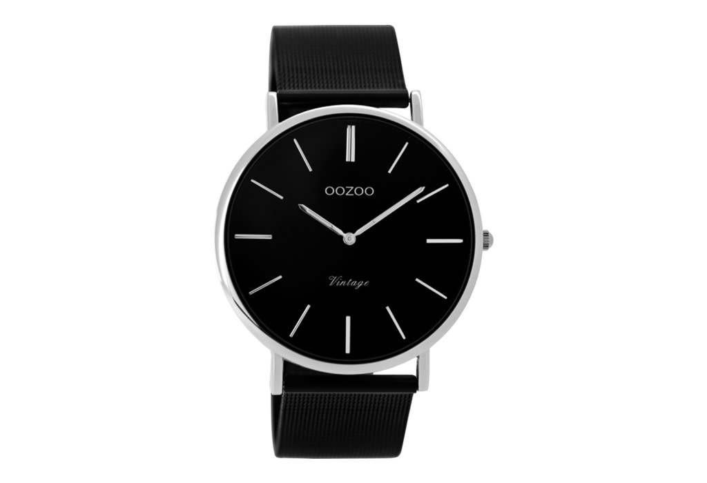 OOZOO Horloge C9647 Timepieces 50 mm zwart-cognac