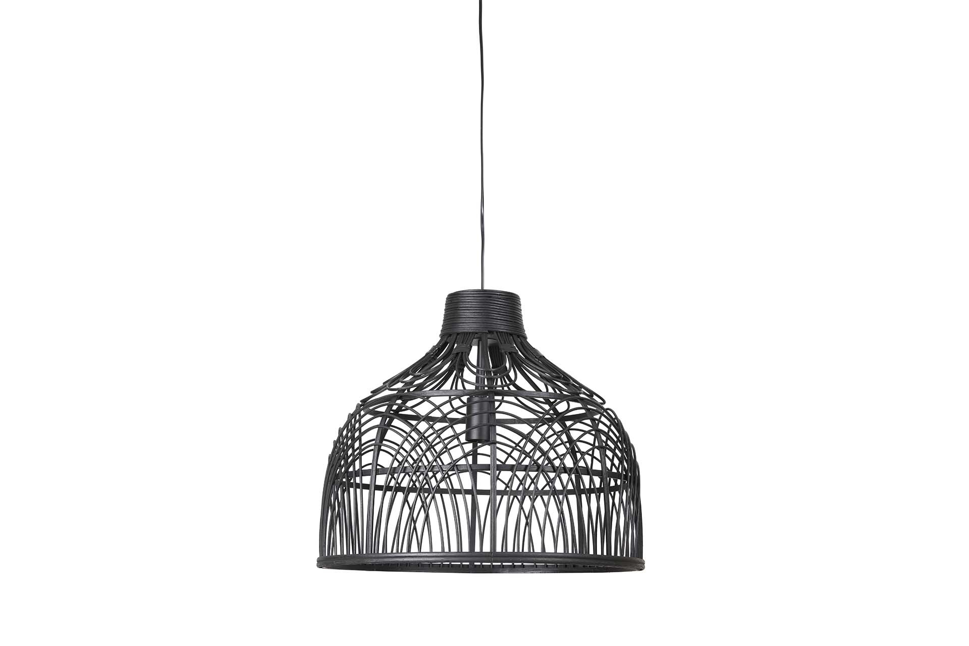 Noord span sponsor Light & Living Hanglamp Ø48x43 cm POCITA rotan zwart| Eigenstijlwonenl -  Eigenstijl Wonen
