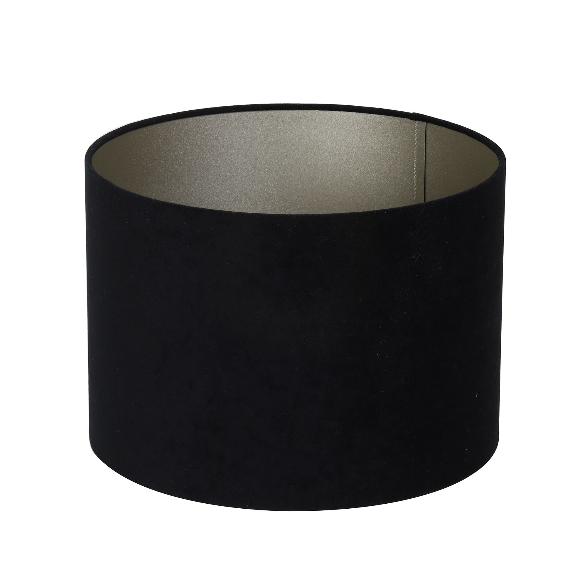 ventilatie buik Crack pot Light & Living kap cilinder VELOURS zwart-taupe | Eigenstijlwonen.nl -  Eigenstijl Wonen