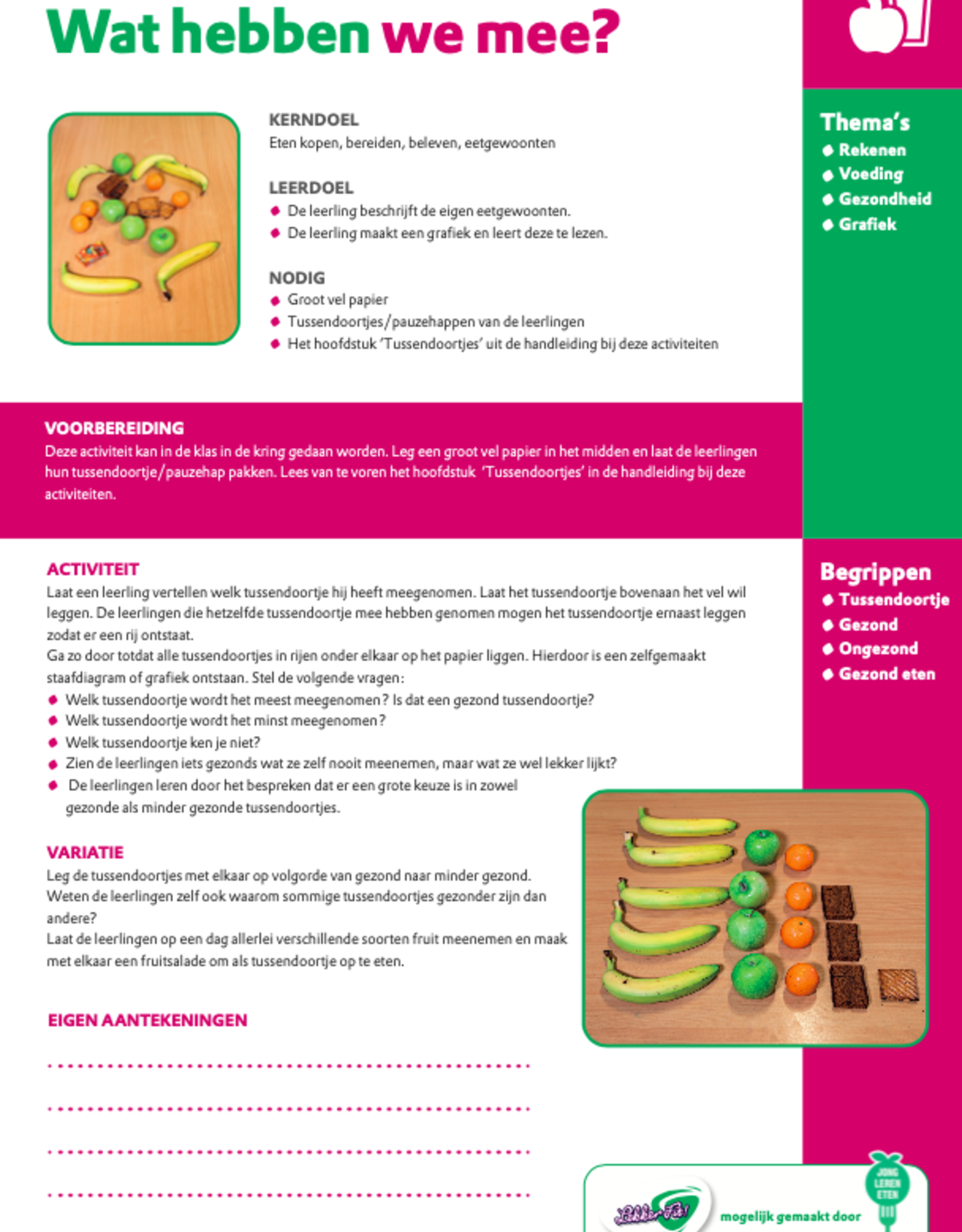 Activiteitenkaarten kleuters Jong Lekker Fit!