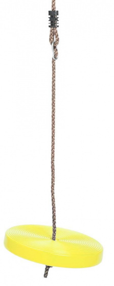 Swing King schotelschommel 28 cm kunststof geel