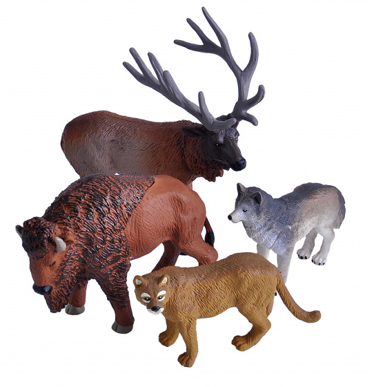 Wild Republic speelfiguren Wilderness Collection junior 4-delig