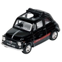 Metalen Fiat 500: Zwart