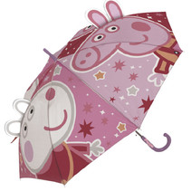 paraplu Peppa Pig & Suzy Schaap junior 48 cm roze