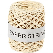 koord Paper String 1 mm beige 50 meter per bol