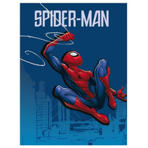 fleecedeken Spider-Man junior 140 x 100 cm blauw/rood