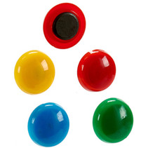 magneten 2 cm groen/geel/blauw/rood 6 stuks