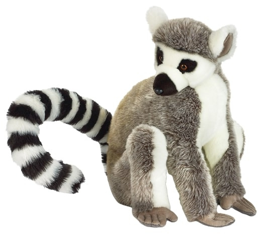 National Geographic knuffellemuur junior 50 cm pluche grijs