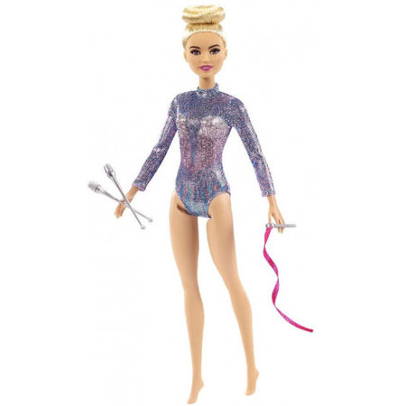 Barbie tienerpop gymnastiek meisjes 32,5 cm blauw