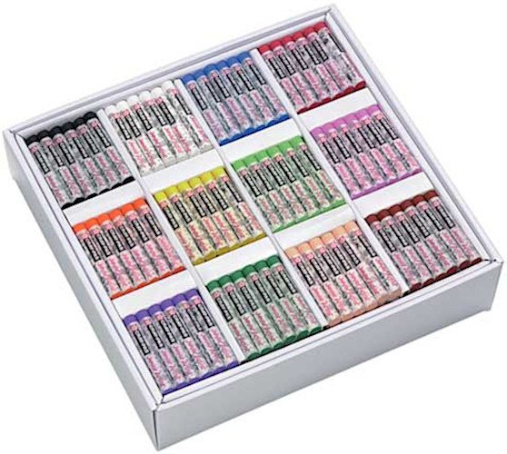 schoolbox oliepastel 12 x 36 stuks