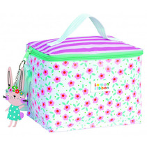 lunchbox junior 5 liter 23 cm polyester roze/groen