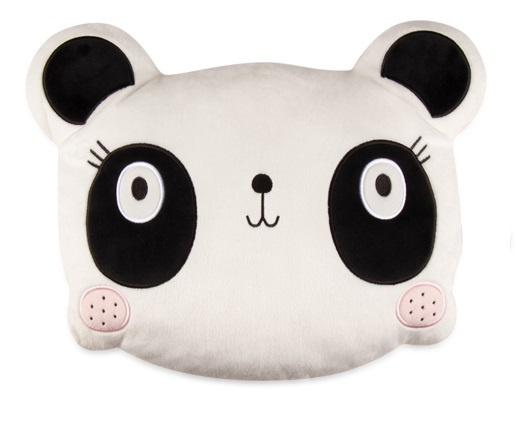 kussen junior 35 cm polyester wit/geel