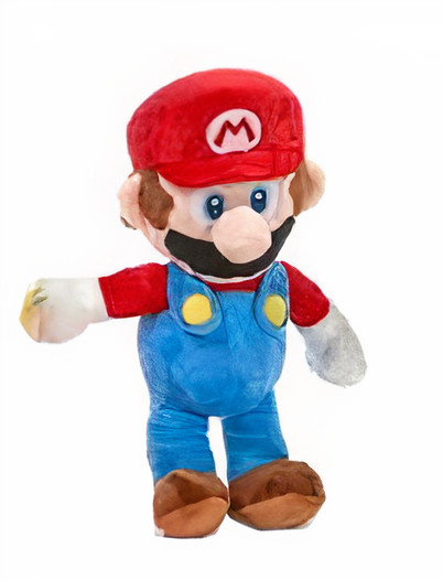 Nintendo knuffel Super Mario - Mario 26 cm pluche rood/blauw
