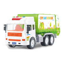 vuilniswagen junior 30 cm groen/wit