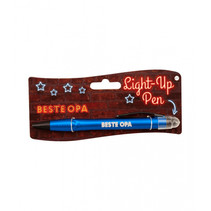 light up pen Beste Opa donkerblauw