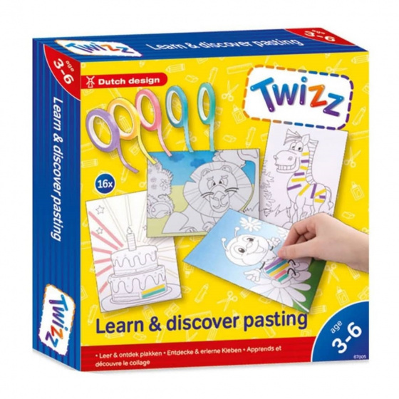 Twizz knippen en plakken junior 16-delig