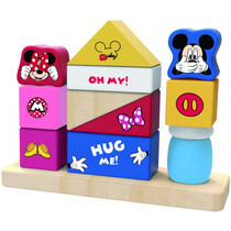 blokkenset Mickey Mouse junior 18,5 x 14 cm hout 13-delig